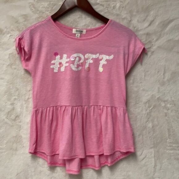 Speechless Girl Pink Top Size M - Picture 1 of 7